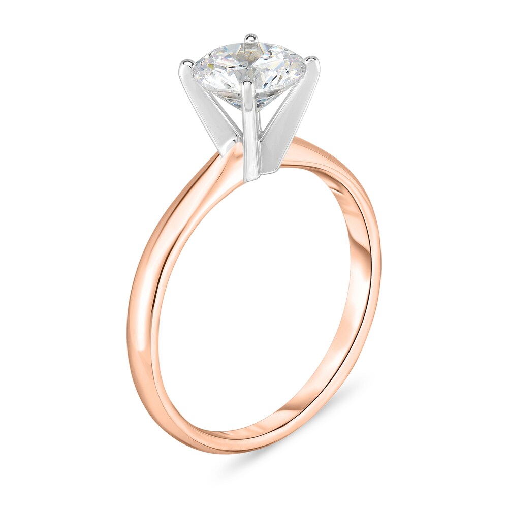 Diamond Solitaire Ring 1/3 ct tw Round 14K Rose Gold (I1/I) odmieb4x