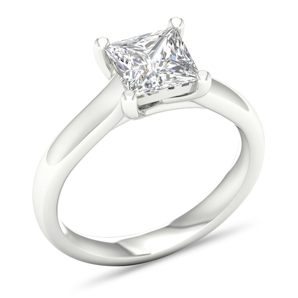 Diamond Solitaire Ring 2 ct tw Princess-cut 14K White Gold (SI2/I) oxDKbpCs