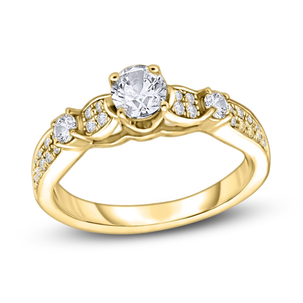 Diamond Engagement Ring 5/8 ct tw Round 14K Yellow Gold ozOvJz52