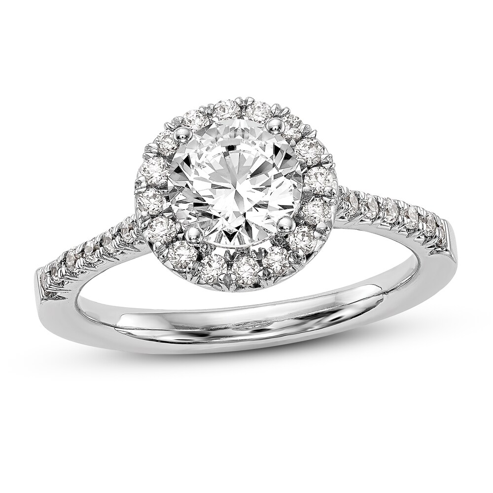 Diamond Engagement Ring 1-1/4 ct tw Round 14K White Gold pFM8KFsr
