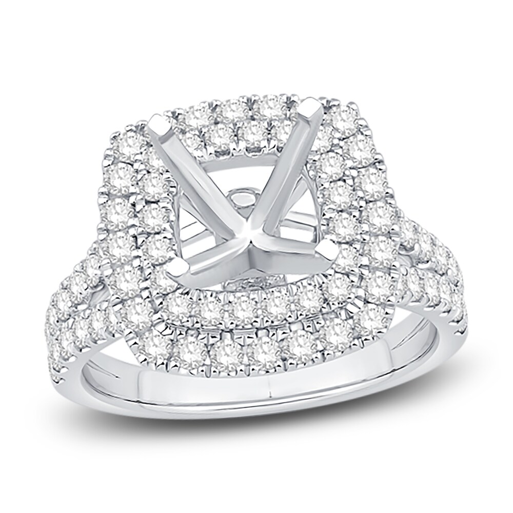 Engagement Ring 1-1/5 ct tw Round Platinum powfiymA