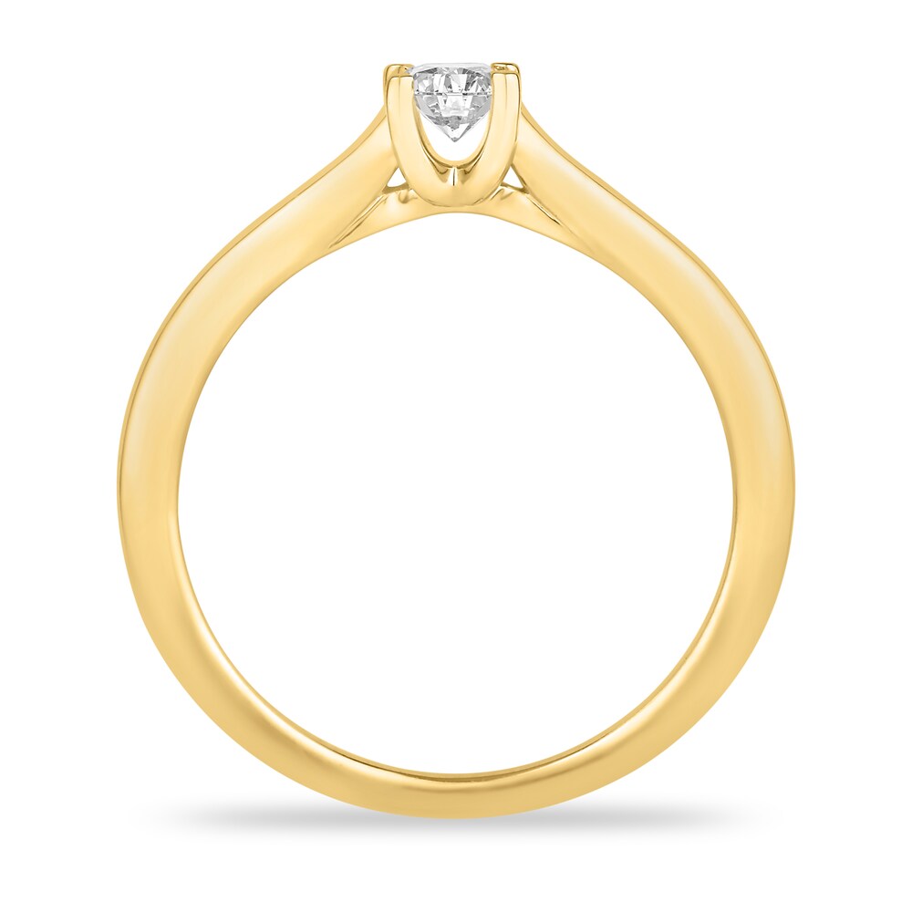 Diamond Solitaire Engagement Ring 1/3 ct tw Princess-cut 14K Yellow Gold (I2/I) pwtL0Udn