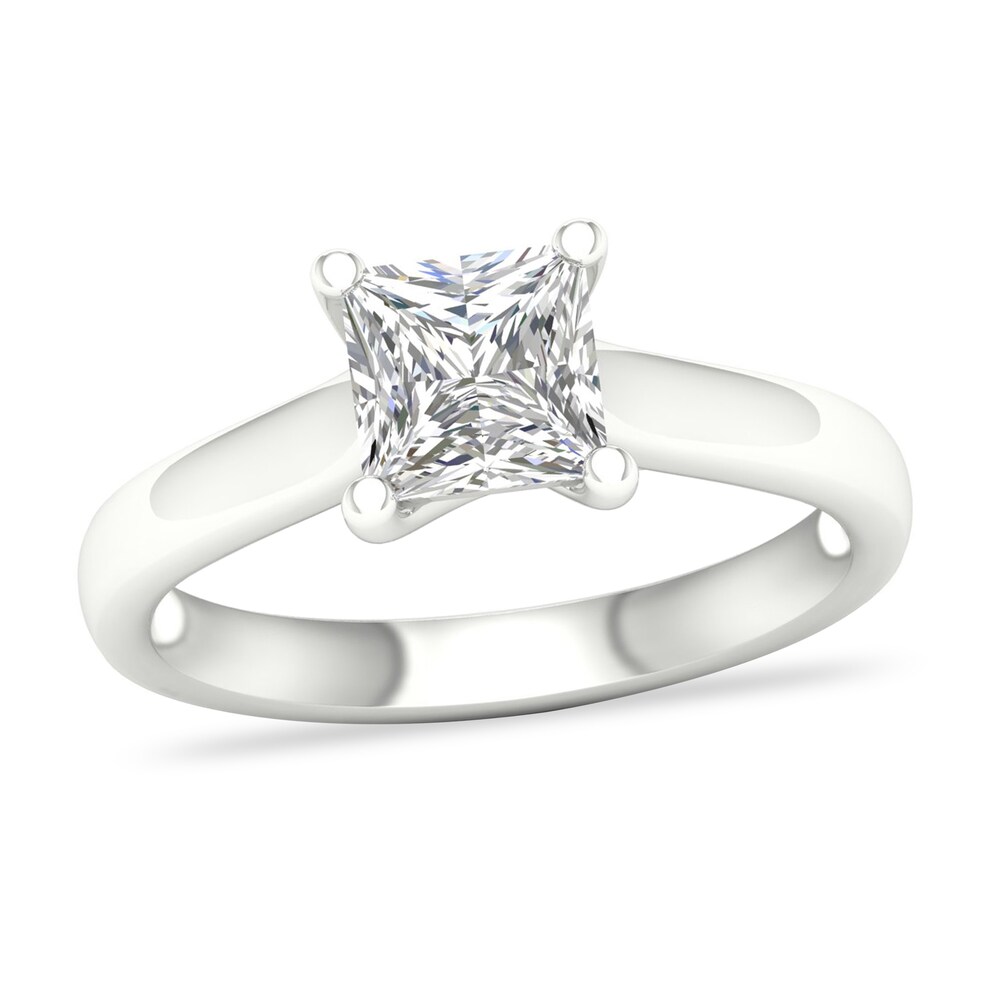 Diamond Solitaire Ring 1-1/2 ct tw Princess-cut 14K White Gold (I2/I) pzoH4tvm