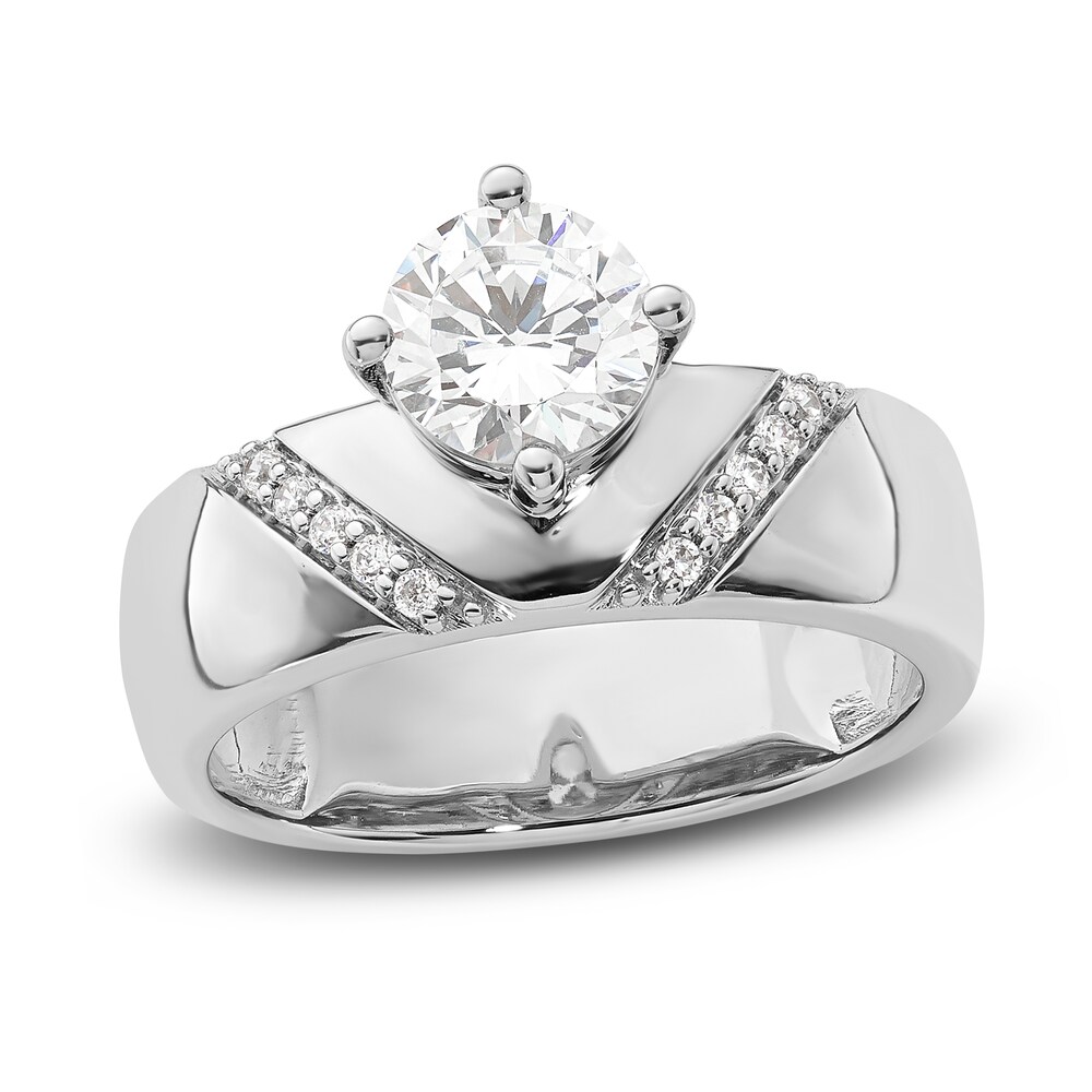 Diamond Engagement Ring 1-1/10 ct tw Round 14K White Gold qGhBIHpO