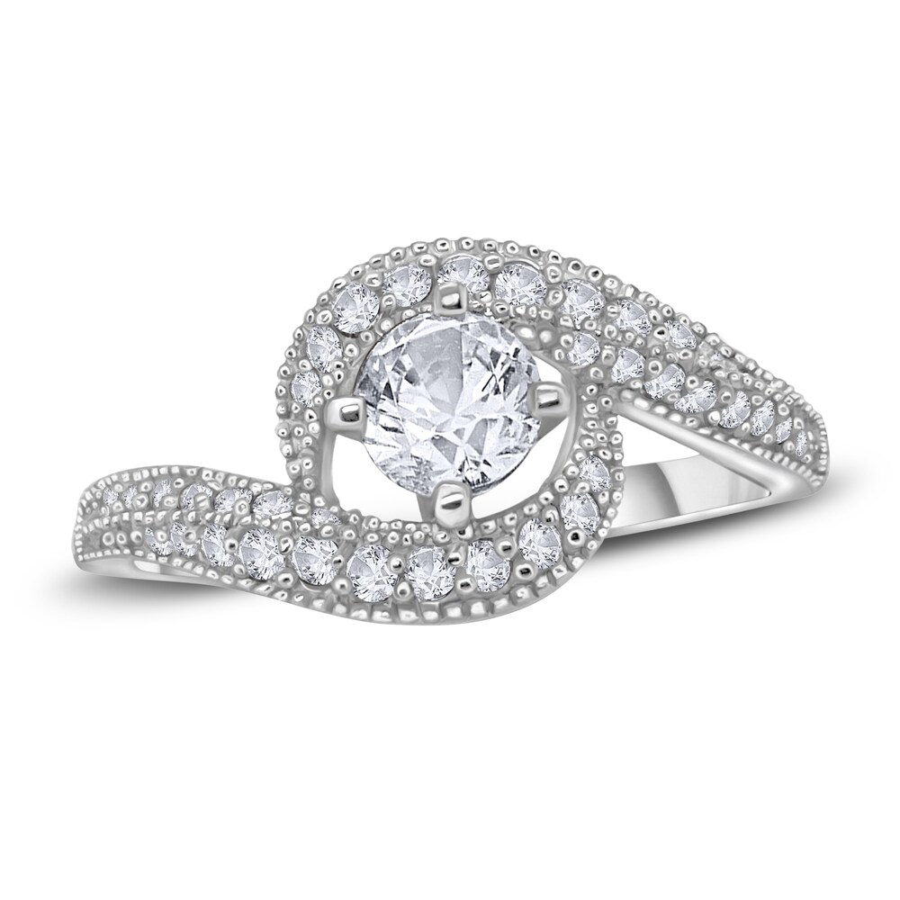 Diamond Engagement Ring 3/4 ct tw Round 14K White Gold qNvt6p4w