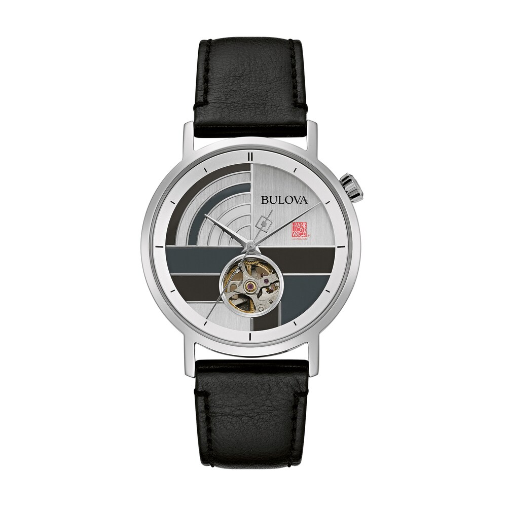 Bulova Frank Lloyd Wright December Gifts Men\'s Watch 96A248 qzcl5yD2