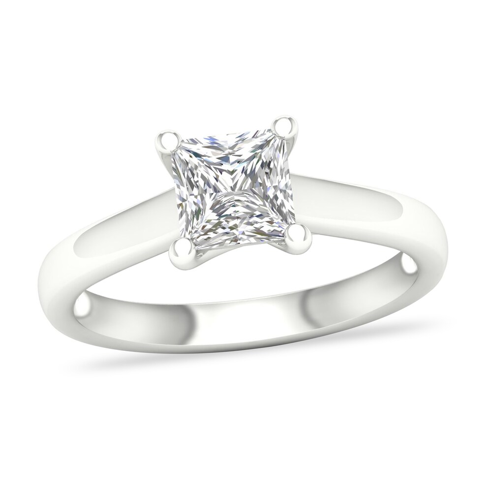 Diamond Solitaire Ring 1-1/4 ct tw Princess-cut 14K White Gold (SI2/I) r2yapPrG