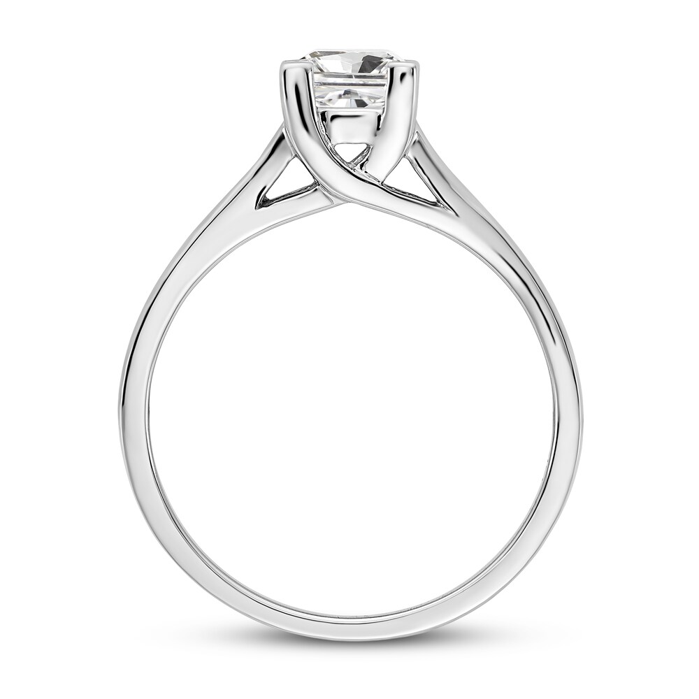 Diamond Solitaire Engagement Ring 3/4 ct tw Princess 14K White Gold (I1/I) rHghiGq9