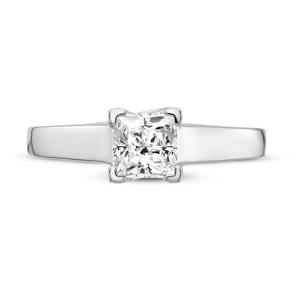 Diamond Solitaire Engagement Ring 3/4 ct tw Princess 14K White Gold (I1/I) rHghiGq9