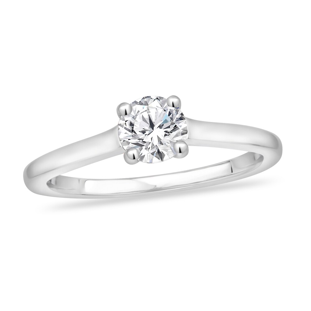 Diamond Solitaire Engagement Ring 3/4 ct tw Round-cut 14K White Gold (I2/I) rMhoSkHT