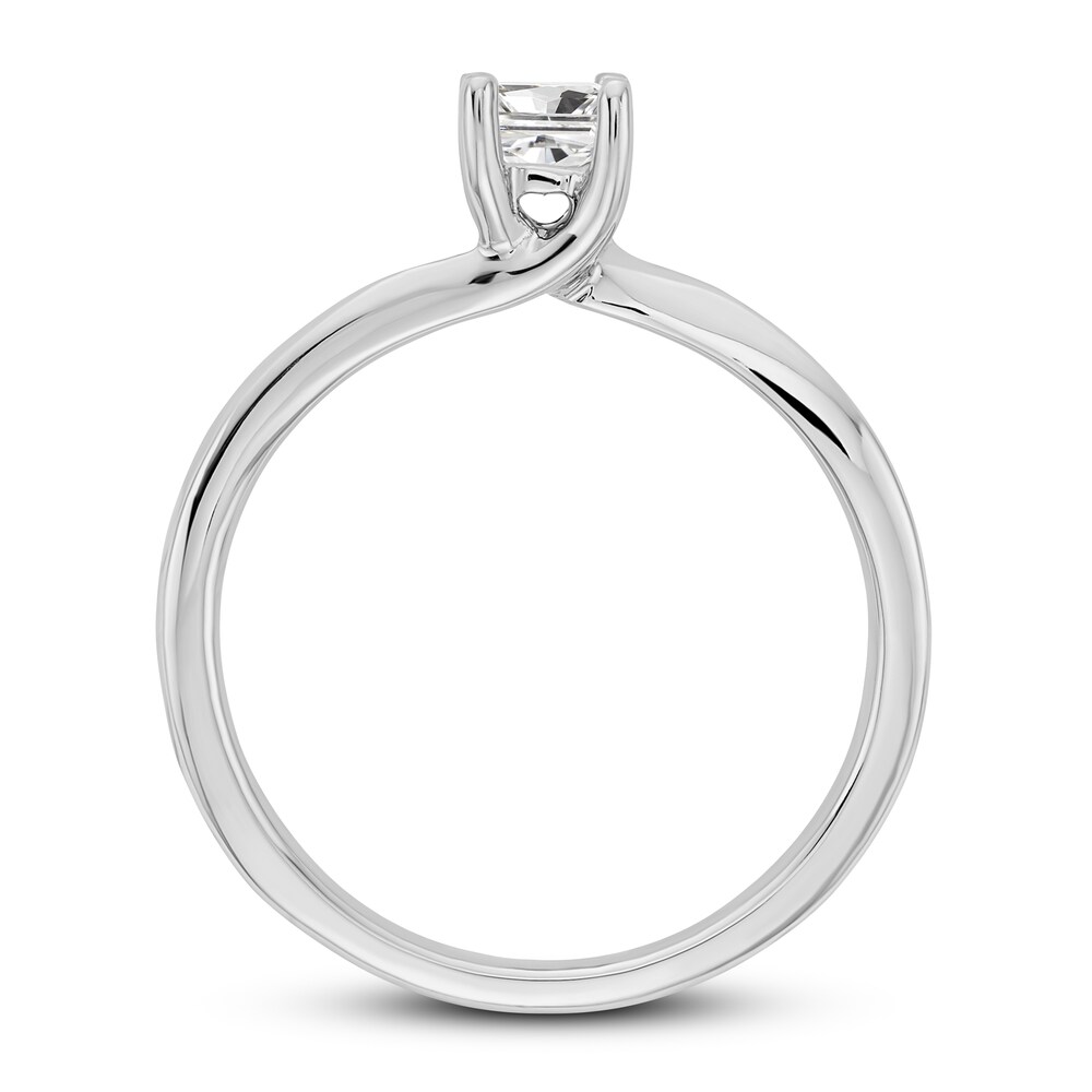 Diamond Solitaire Engagement Ring 1/4 ct tw Princess 14K White Gold (I1/I) rMzENp8w