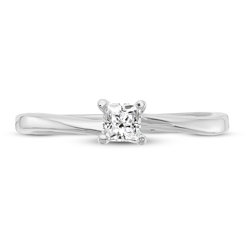 Diamond Solitaire Engagement Ring 1/4 ct tw Princess 14K White Gold (I1/I) rMzENp8w