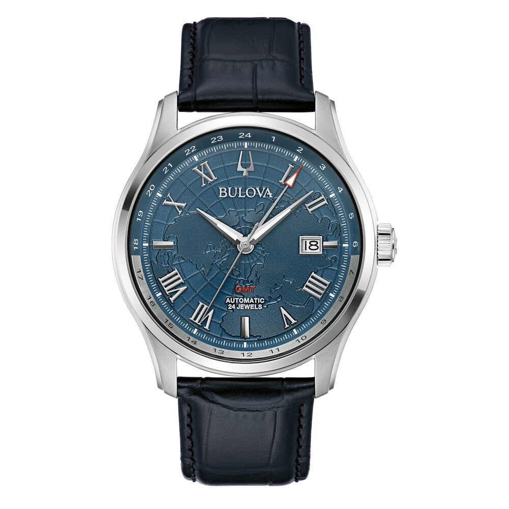 Bulova Classic Wilton GMT Men's Watch 96B385 rT5qQ1bJ