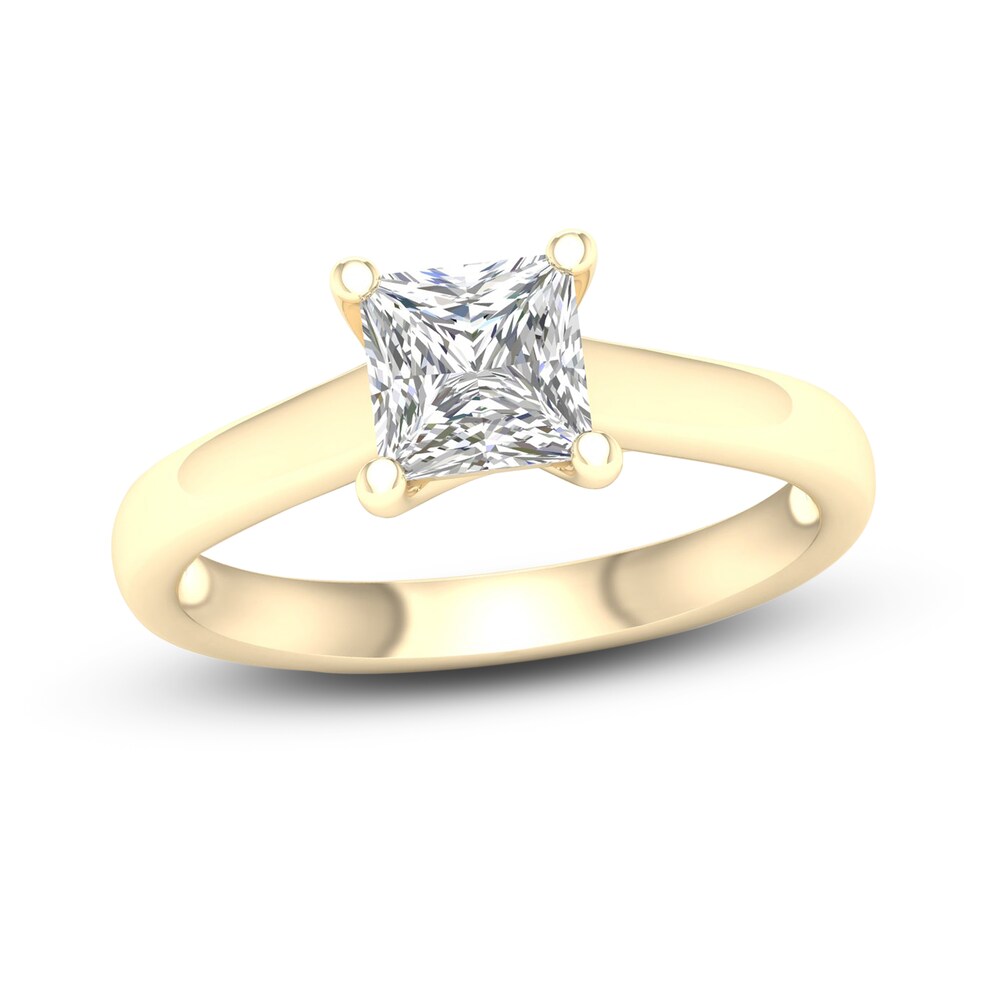 Diamond Solitaire Ring 1-1/4 ct tw Princess-cut 14K Yellow Gold (SI2/I) rWuAhHbV