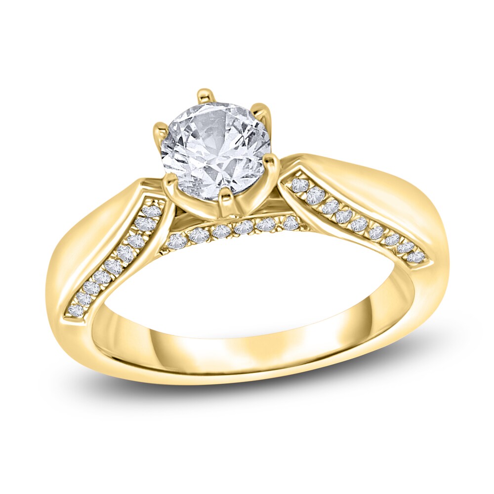 Diamond Engagement Ring 3/4 ct tw Round 14K Yellow Gold rjxoq6WM