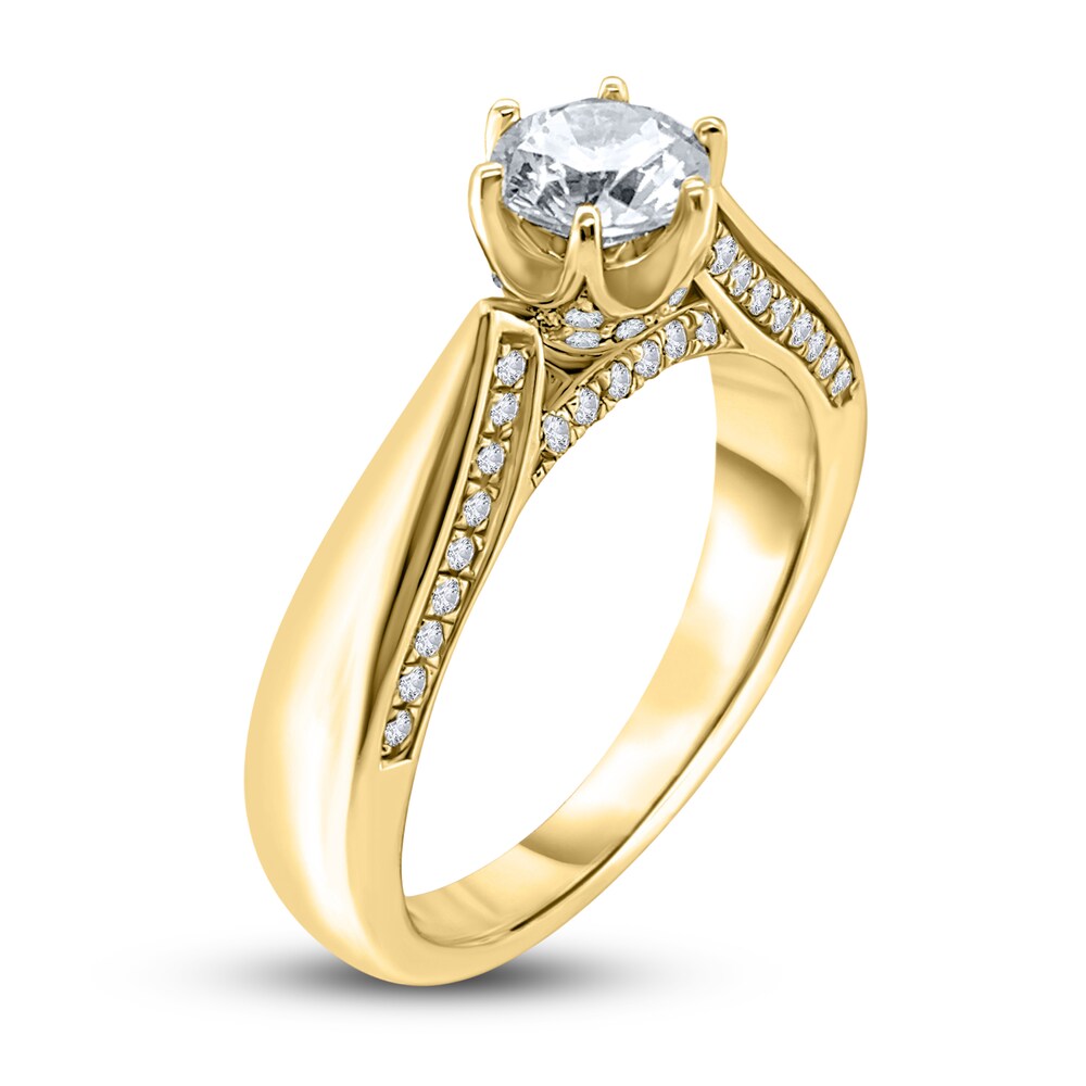 Diamond Engagement Ring 3/4 ct tw Round 14K Yellow Gold rjxoq6WM
