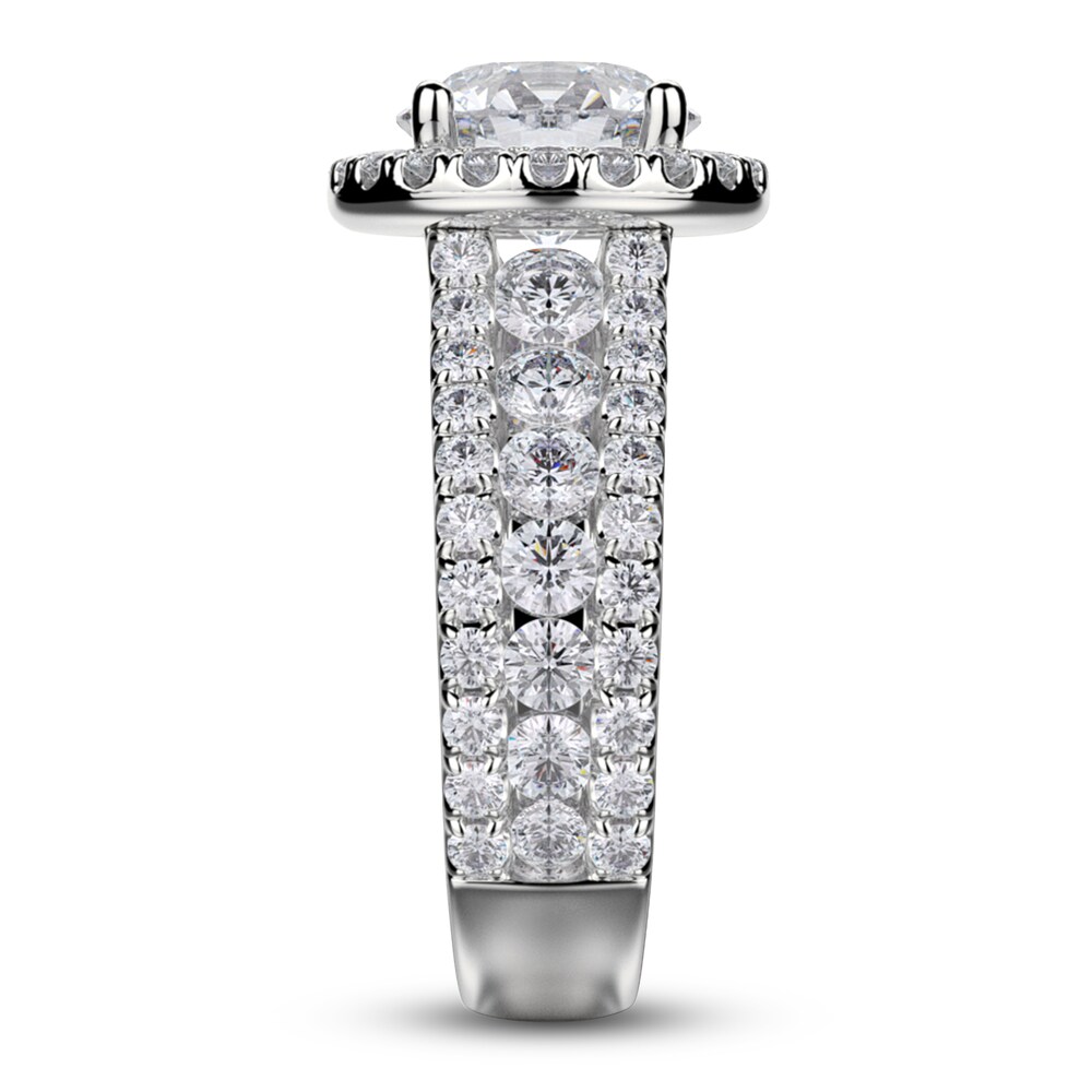Michael M Diamond Ring Setting 1-3/8 ct tw Round 18K White Gold (Center diamond is sold separately) rxIbCiOP