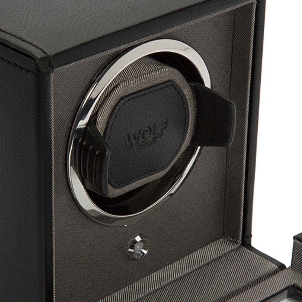 WOLF Cub Single Watch Winder with Cover s9SEFx2W