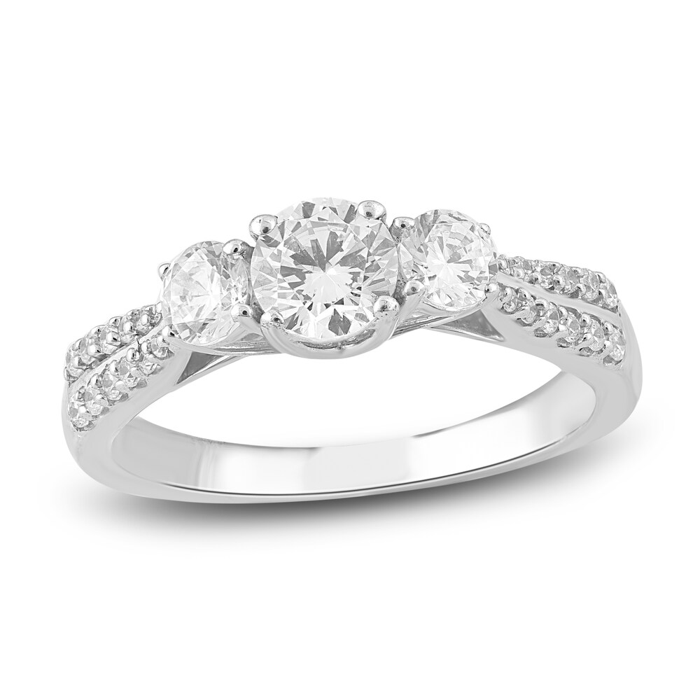 Diamond Engagement Ring 1 ct tw Round 14K White Gold sZQE3m4J