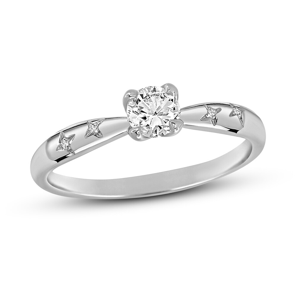 Diamond Engagement Ring 1/3 ct tw Round 14K White Gold sohHL7GH