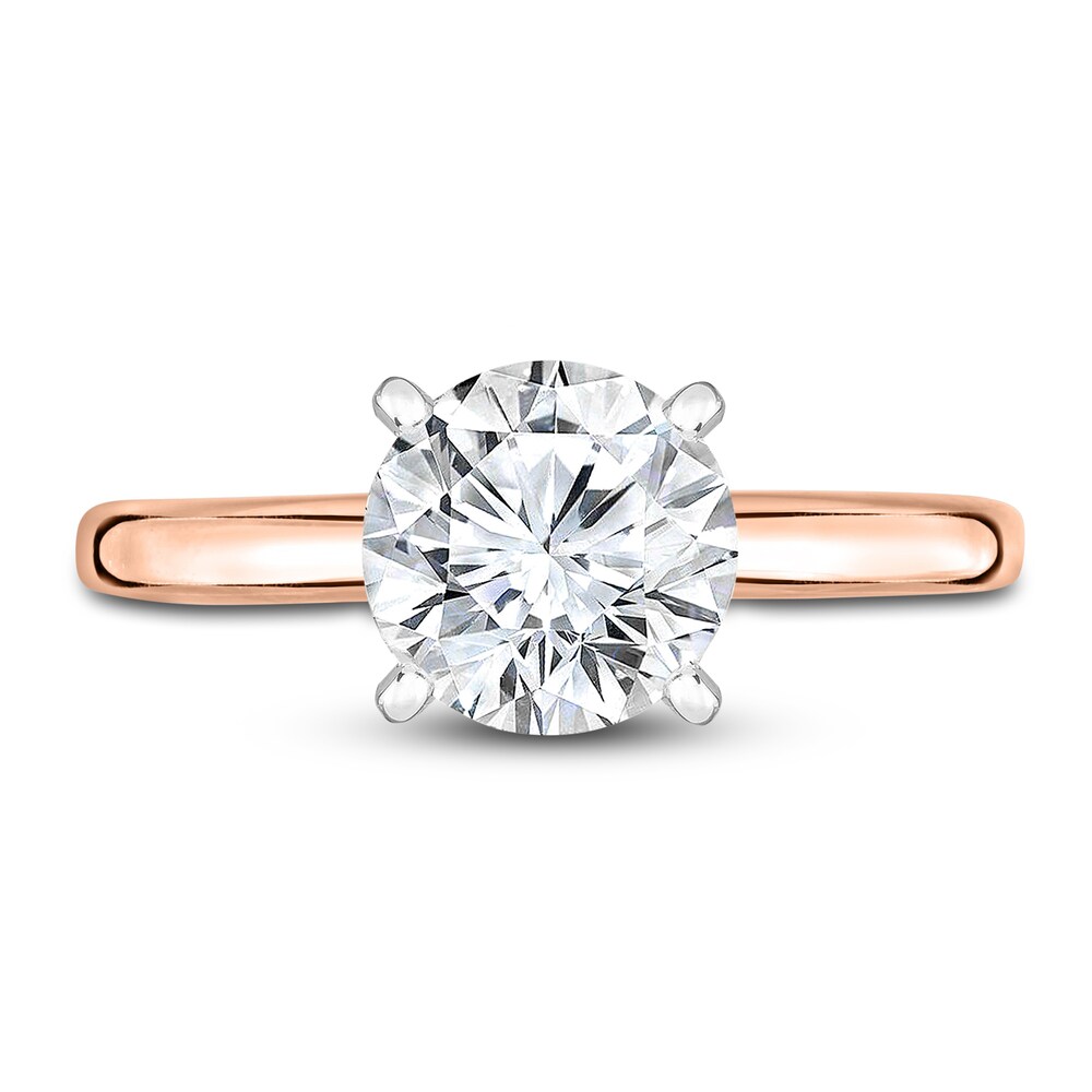 Diamond Solitaire Engagement Ring 1 ct tw Round 14K Rose Gold (I2/I) srvNogzZ