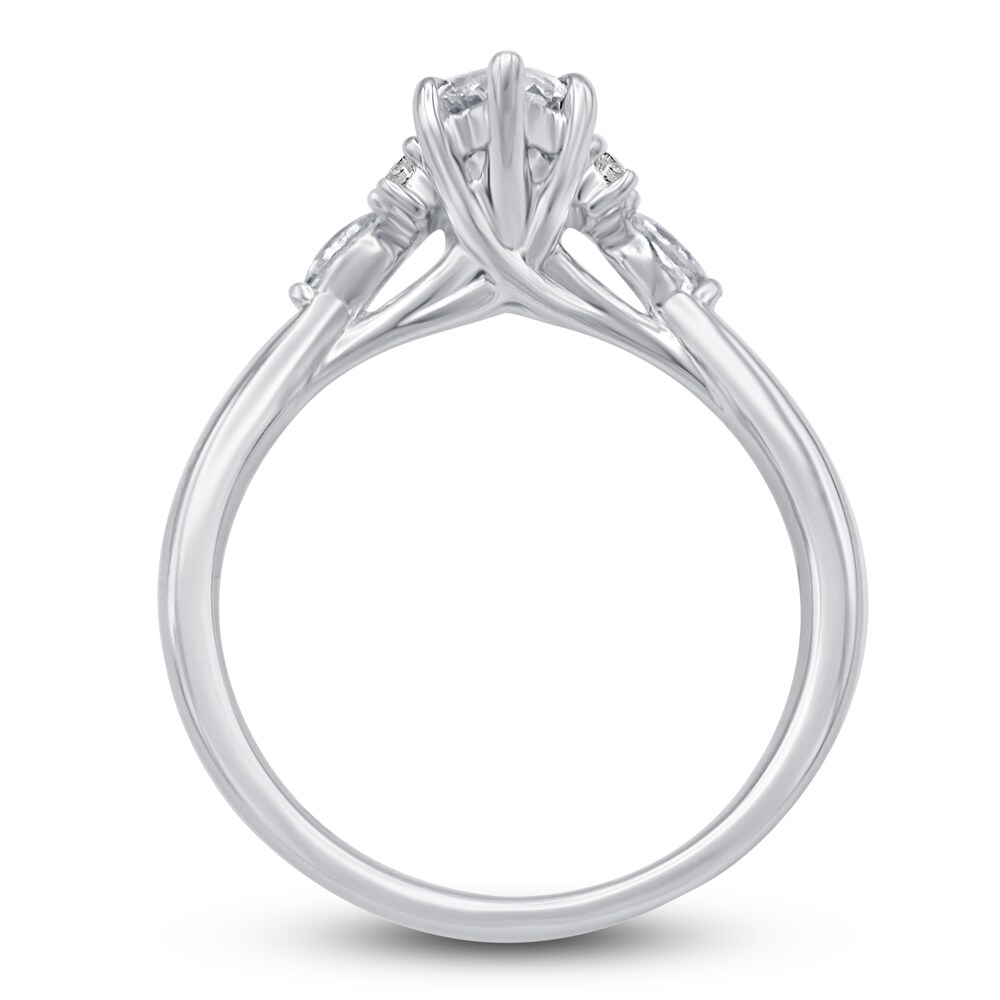 Diamond Engagement Ring 1 ct tw Marquise/Round 14K White Gold tJYB77xe