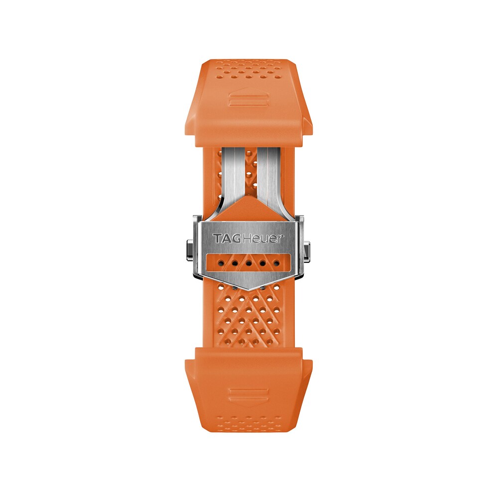 TAG Heuer CONNECTED Orange Rubber Watch Strap 45mm BT6265 tXbuKopC