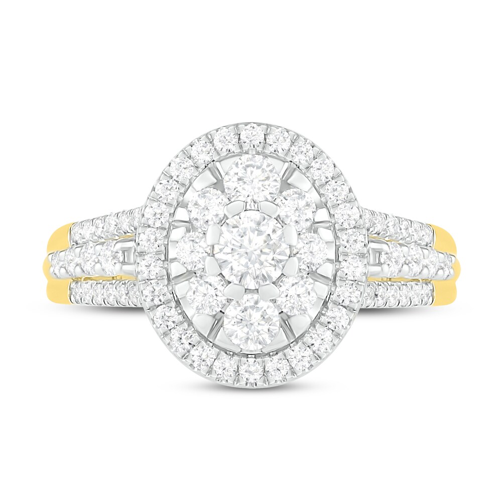 Diamond Engagement Ring 1 ct tw Round 14K Yellow Gold tvAkNbEE