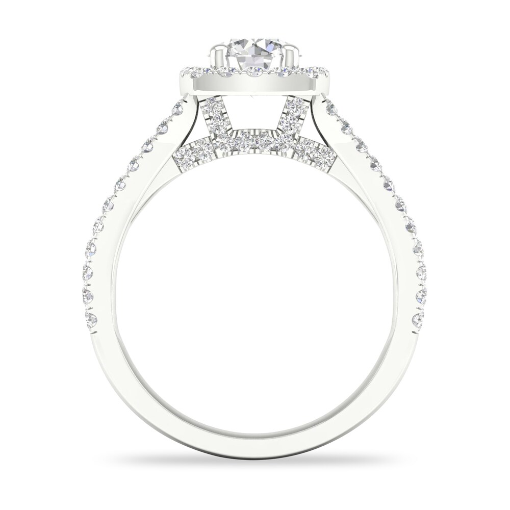 Diamond Ring 1-1/2 ct tw Round-cut 14K White Gold tzxcbZ8j