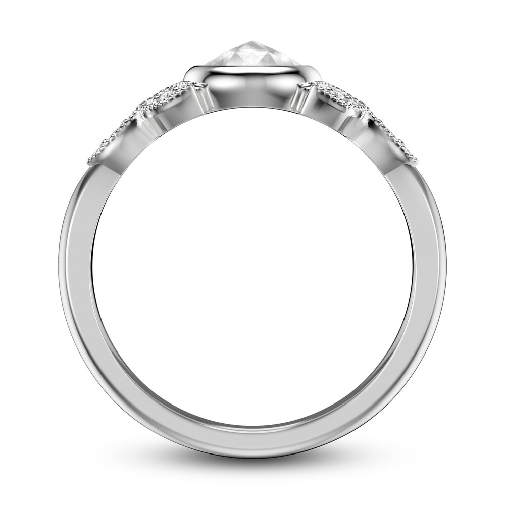 ArtCarved Rose-Cut Diamond Engagement Ring 1/2 ct tw 14K White Gold uTvKVRQo