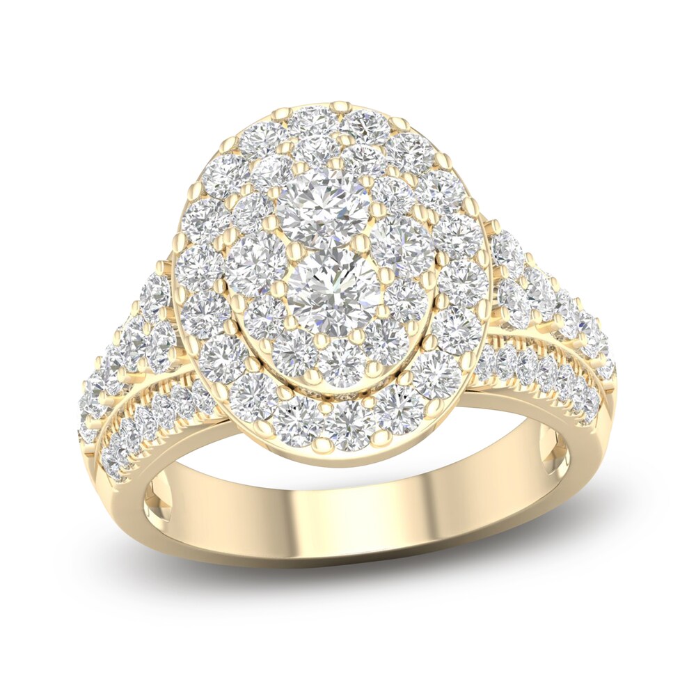 Diamond Engagement Ring 1-7/8 ct tw Round 14K Yellow Gold uem9omBn