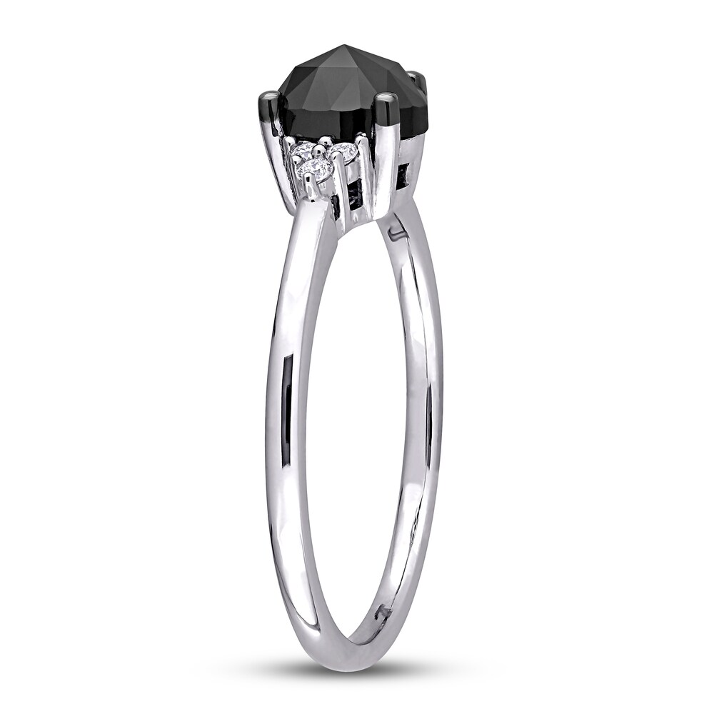Black Diamond Engagement Ring 1 ct tw 14K White Gold ujCiczfn
