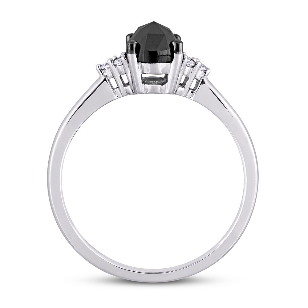 Black Diamond Engagement Ring 1 ct tw 14K White Gold ujCiczfn