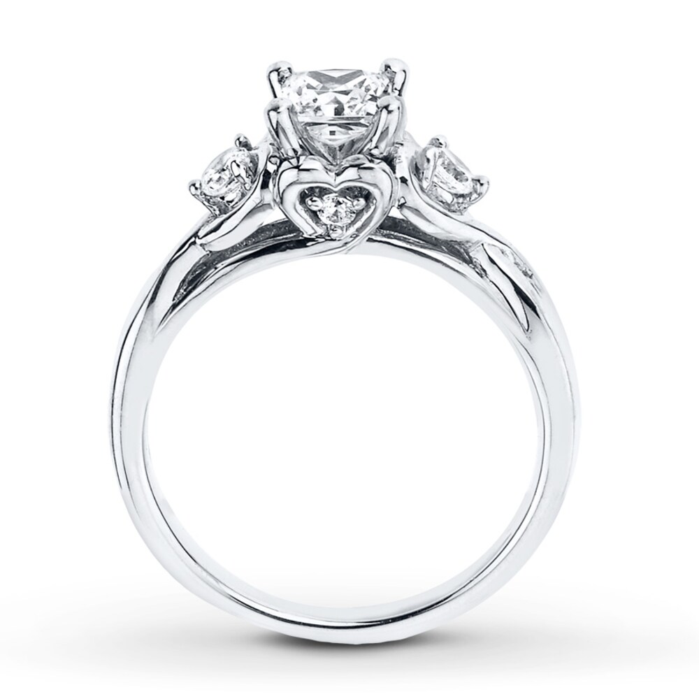 Diamond Engagement Ring 1 ct tw Princess-cut 14K White Gold vEHUlgpU