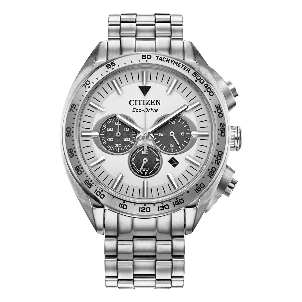 Citizen Carson Eco-Drive Sport Luxury Chronograph Men\'s Watch CA4540-54A vVwMAmBH
