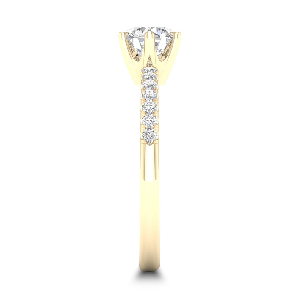 Diamond Ring 3/4 ct tw Round-cut 14K Yellow Gold vilggcvc