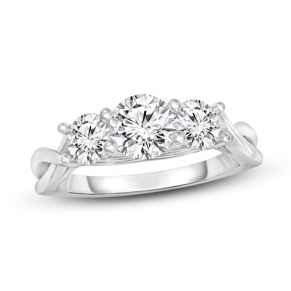 Diamond Ring 1 ct tw Round 14K White Gold vmkttWSp [vmkttWSp]