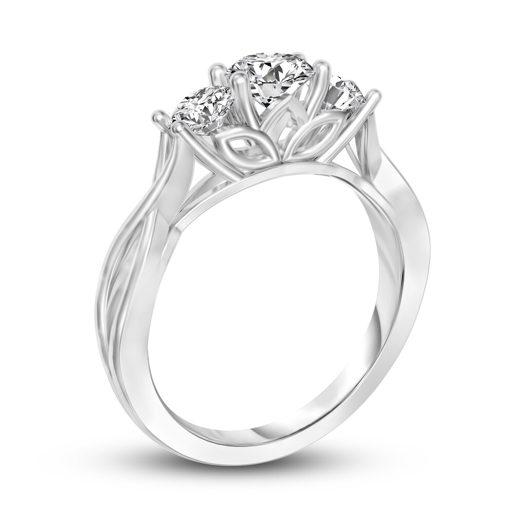 Diamond Ring 1 ct tw Round 14K White Gold vmkttWSp