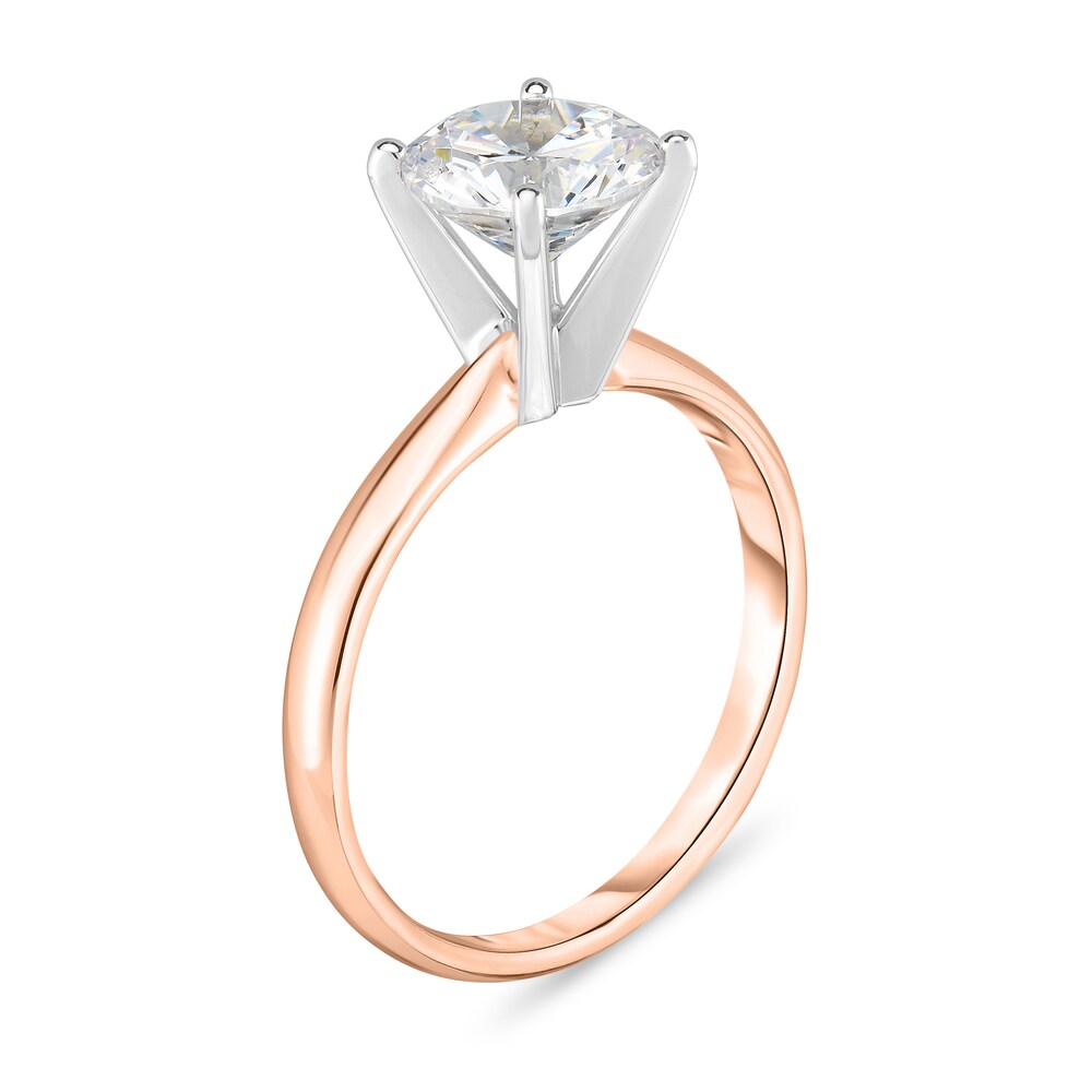 Diamond Solitaire Ring 5/8 ct tw Round 14K Rose Gold (I1/I) wYDJEpSz