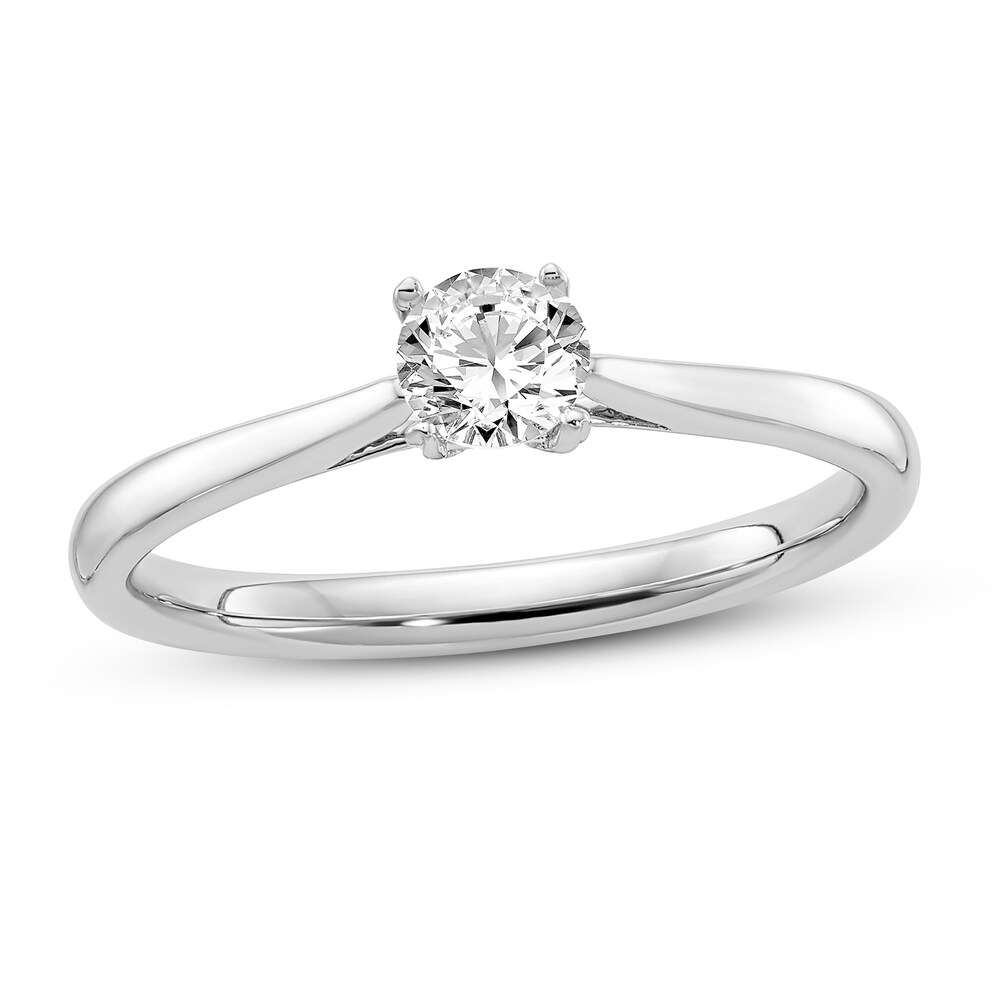 Diamond Solitaire Engagement Ring 1/4 ct tw Round 14K White Gold (I1/I) wZgkFs9Q