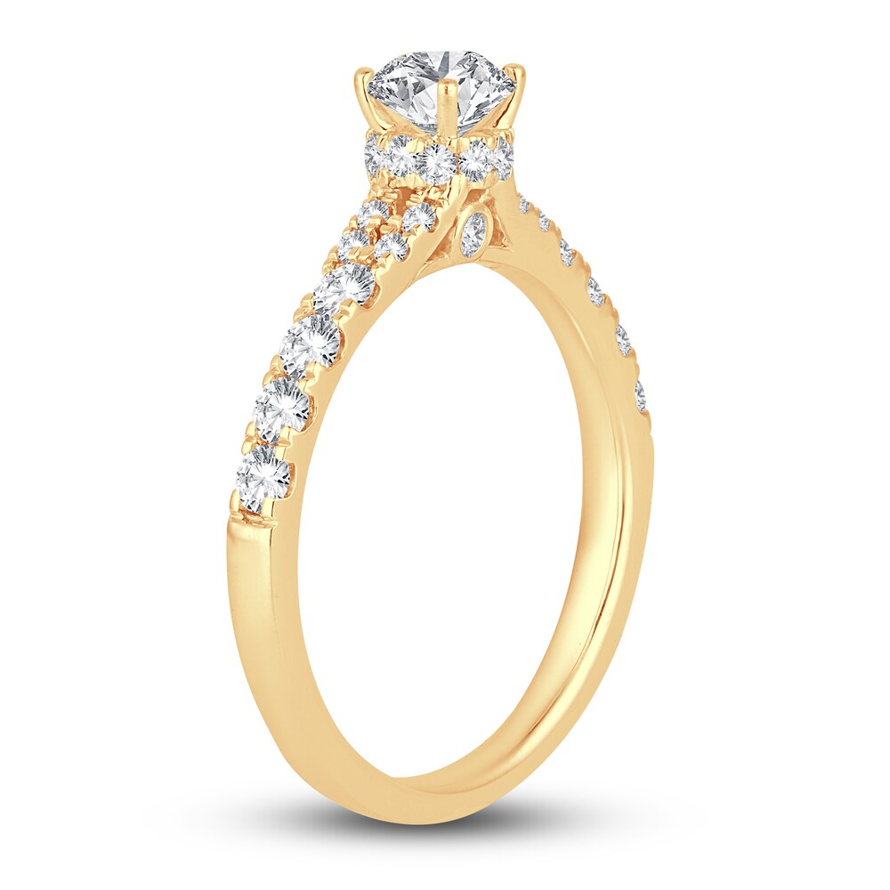 Diamond Engagement Ring 1 ct tw Round 14K Yellow Gold wdnbIaR8