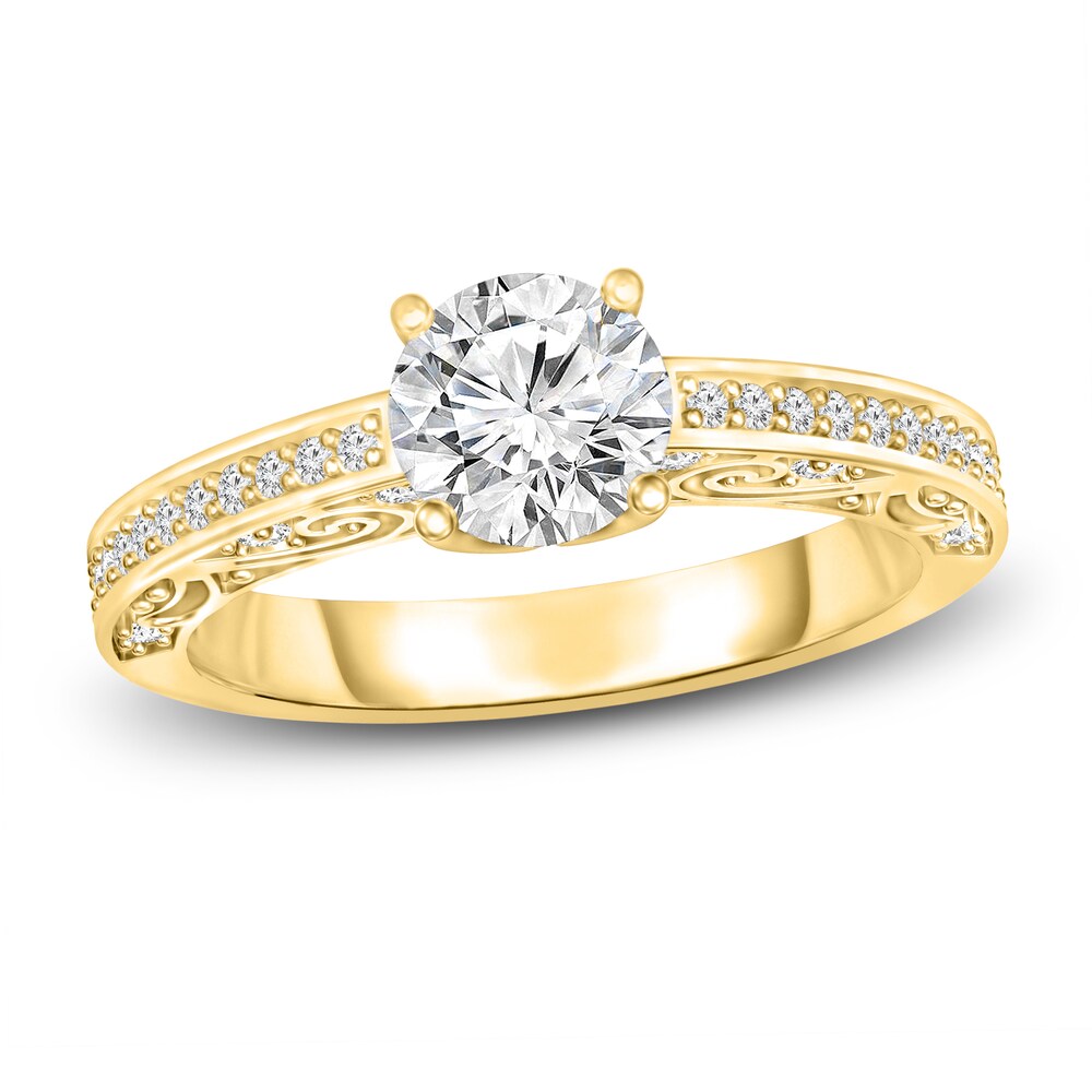 Diamond Engagement Ring 1 ct tw Round 14K Yellow Gold wyxgDDb8