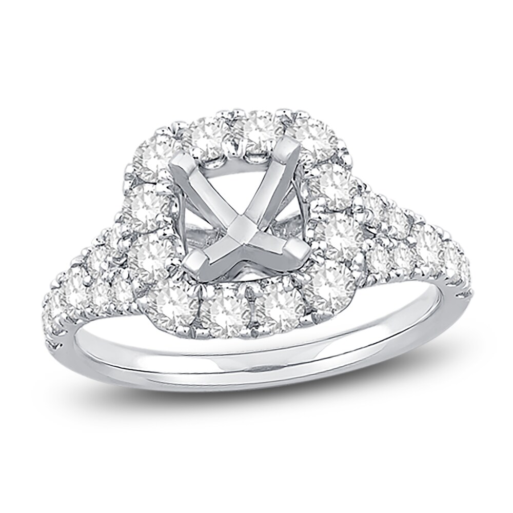 Engagement Ring 1-1/5 ct tw Round Platinum x0Q59CFg