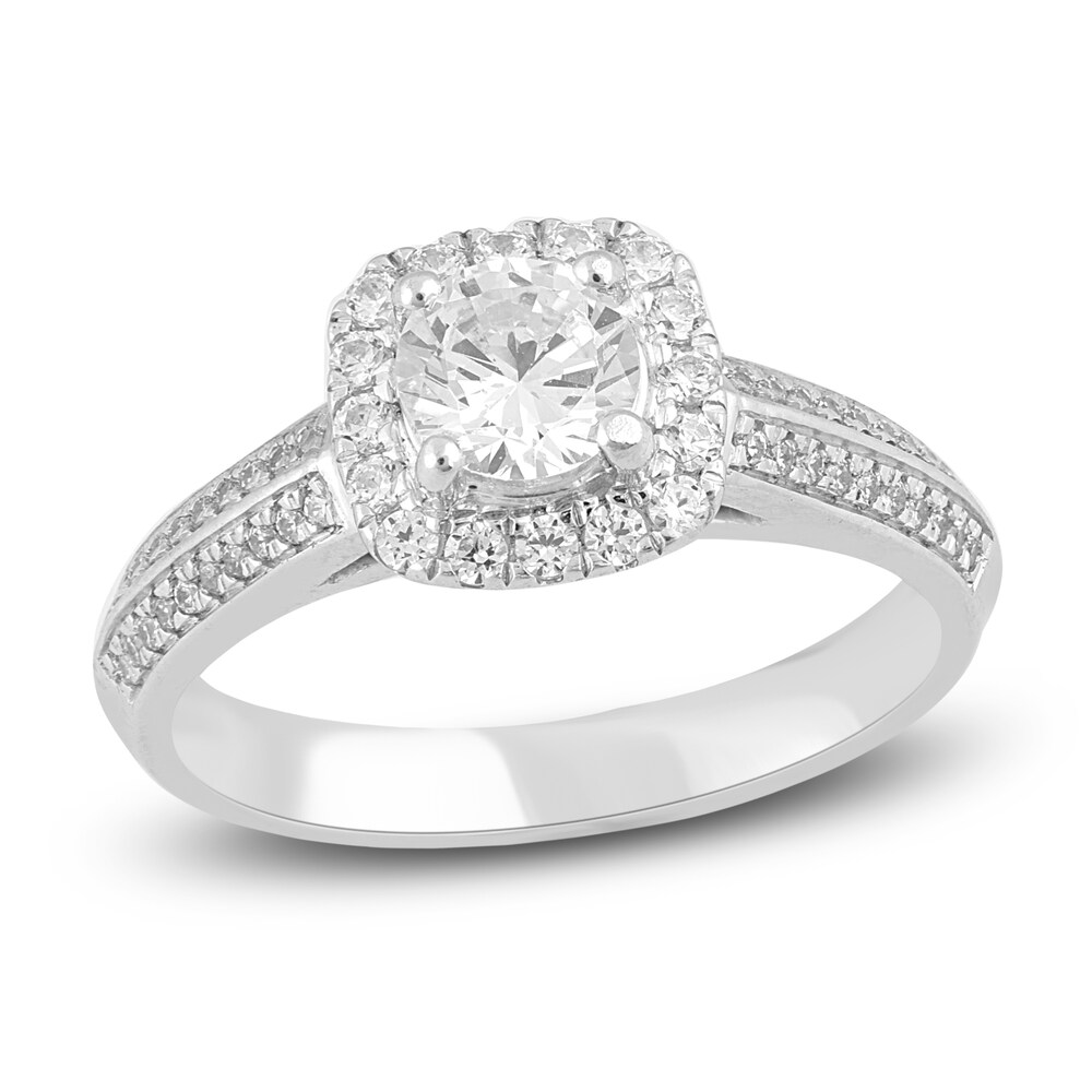 Diamond Engagement Ring 1 ct tw Round 14K White Gold xMAdo6mi