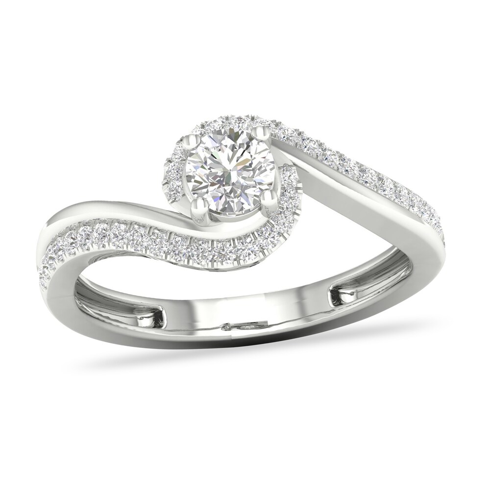 Diamond Ring 1/2 ct tw Round-cut 14K White Gold yBQzpOyV