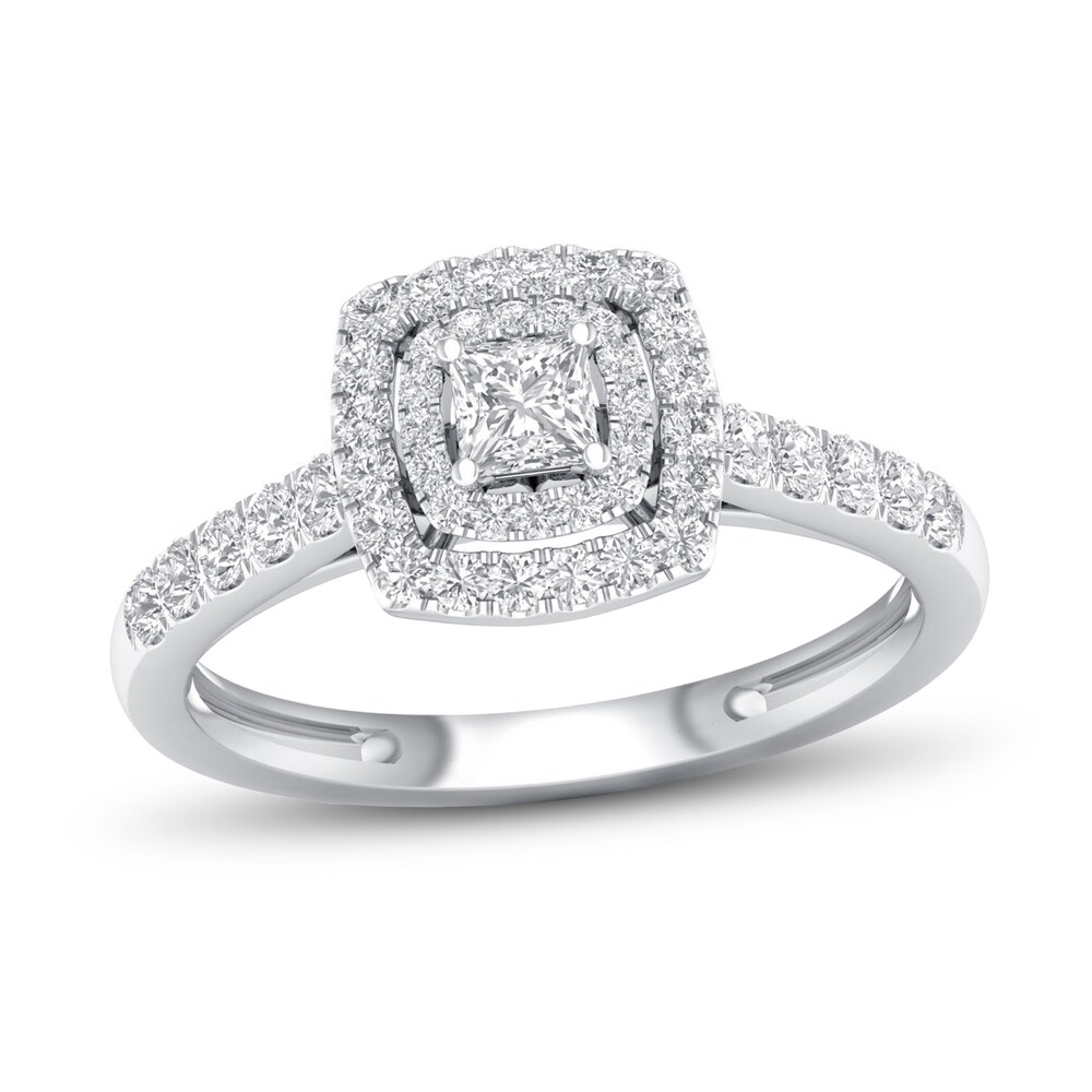 Diamond Promise Ring 1/2 ct tw 10K White Gold z5ZA2cf6 [z5ZA2cf6]