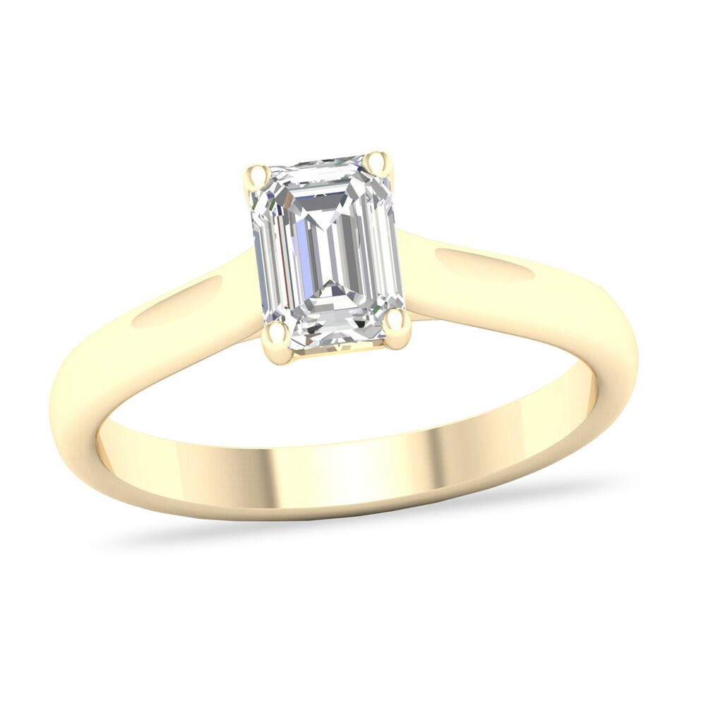 Diamond Solitaire Ring 1 ct tw Emerald-cut 14K Yellow Gold (SI2/I) zCEE8eJt