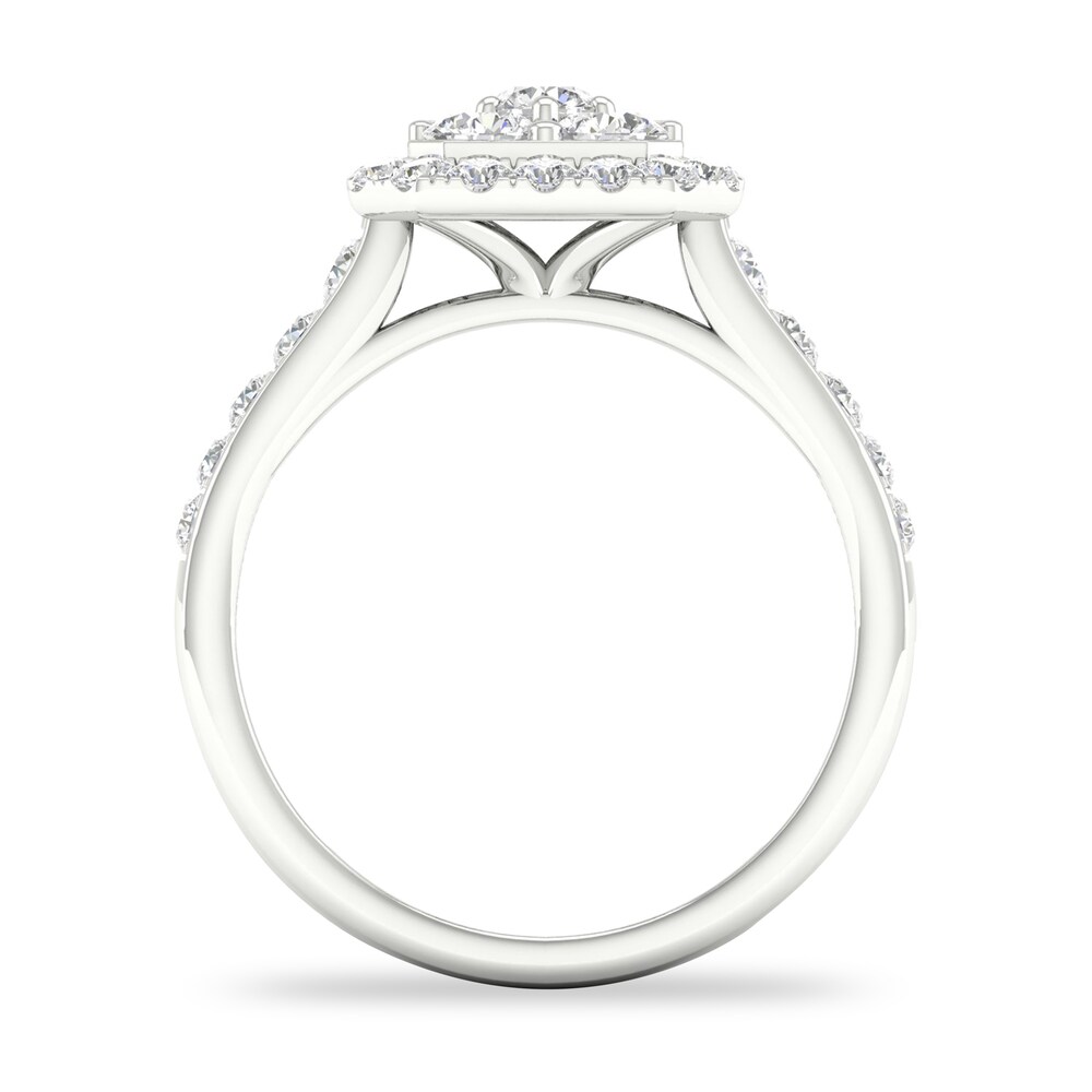 Diamond Ring 1 ct tw Round-cut 14K White Gold zJY4u5k2