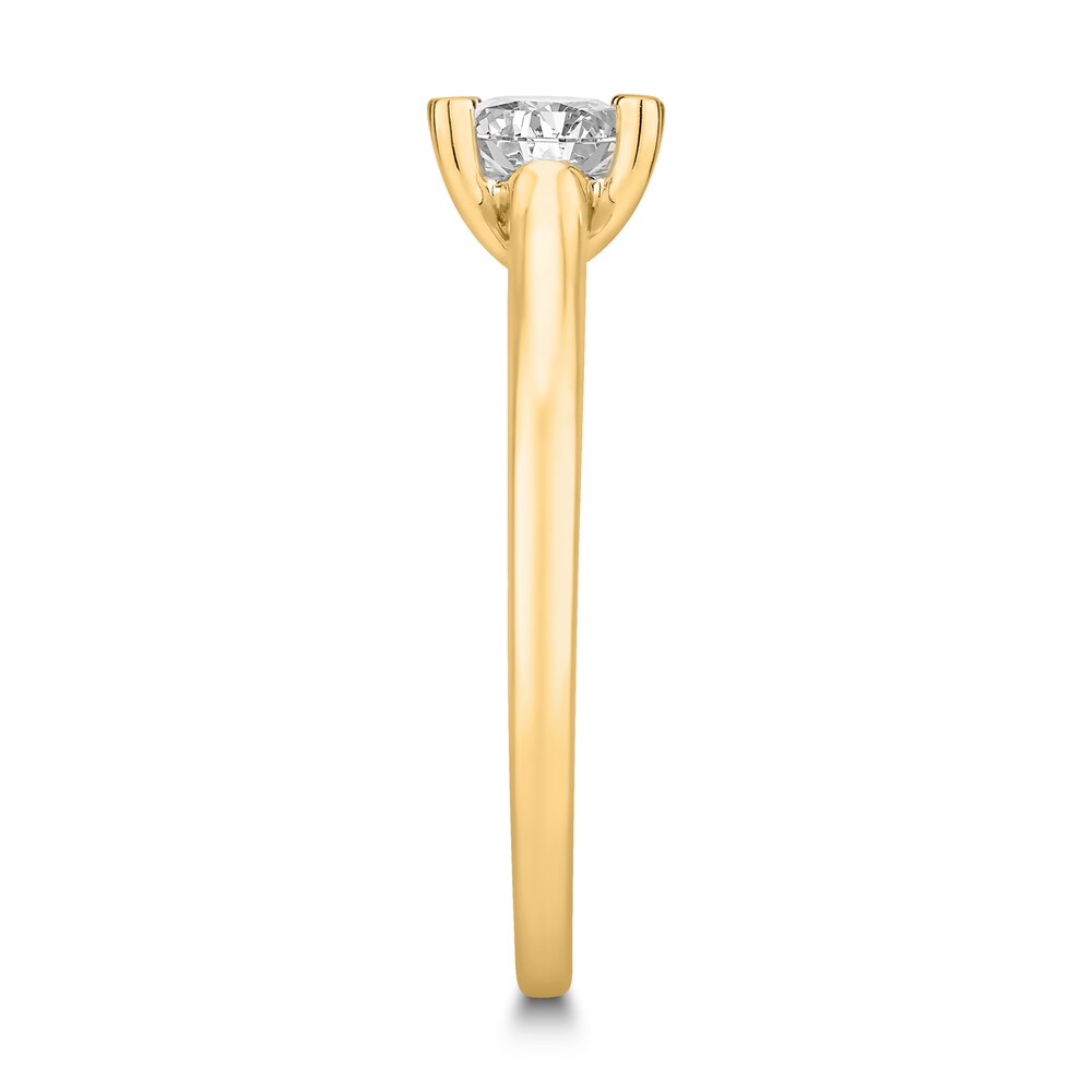 Diamond Solitaire Engagement Ring 7/8 ct tw Princess-cut 14K Yellow Gold (I2/I) zSJAUTMo