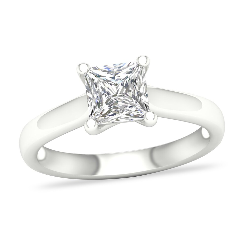 Diamond Solitaire Ring 1-1/2 ct tw Princess-cut Platinum (I1/I) zi3KQjsk